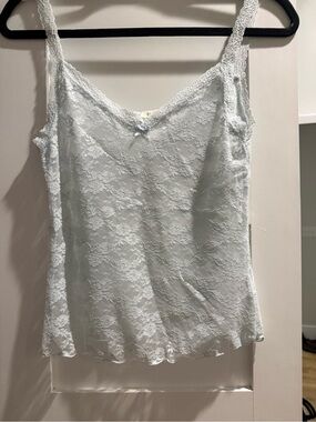 Brandy Melville Lace Camisole in Pale Blue